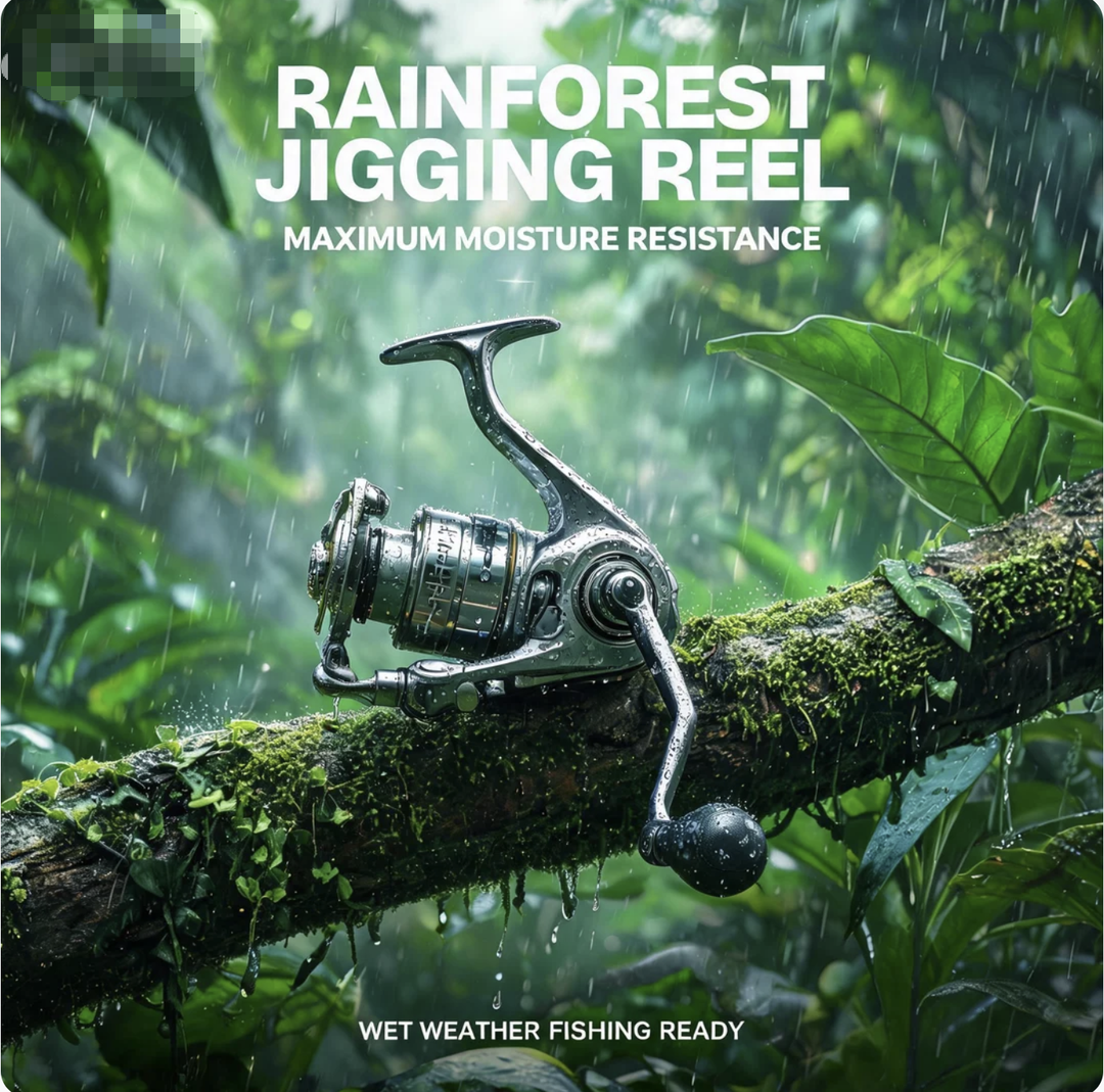 Rainforest Jigging Reel: Moisture Resistance