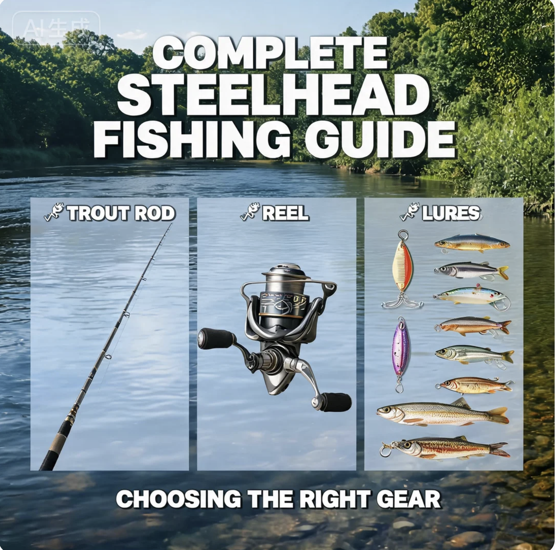 Complete Steelhead Fishing Guide: Choosing the Right Trout Rod, Reel, and Lures