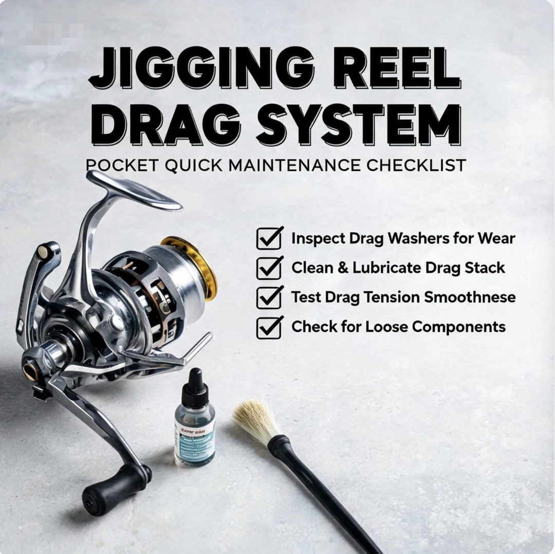 Jigging Reel Drag System | Pocket Quick Maintenance Checklist