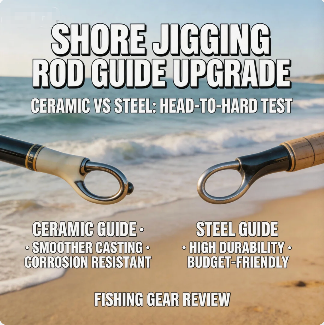 Shore Jigging Rod Guide Upgrade Ceramic vs Steel Test