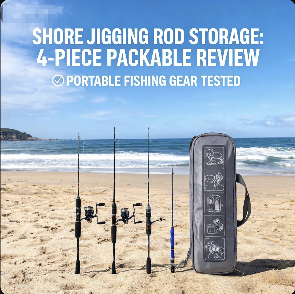 Shore Jigging Rod Storage 4-Piece Packable Review