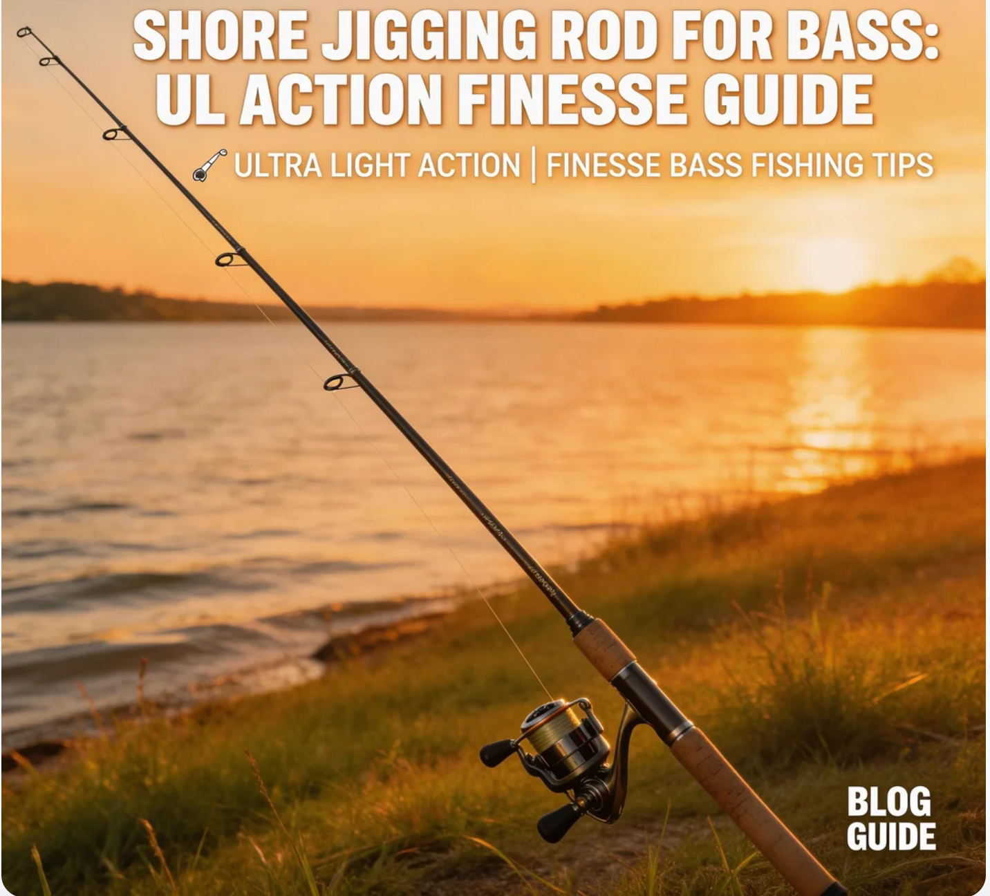 Shore Jigging Rod for Bass UL Action Finesse Guide