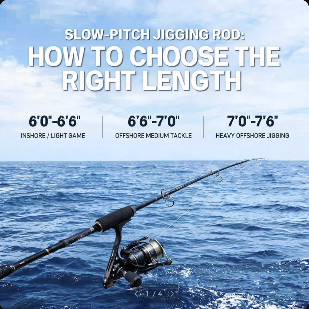 Slow-Pitch Jigging Rod Length: How to Choose the Right Fit