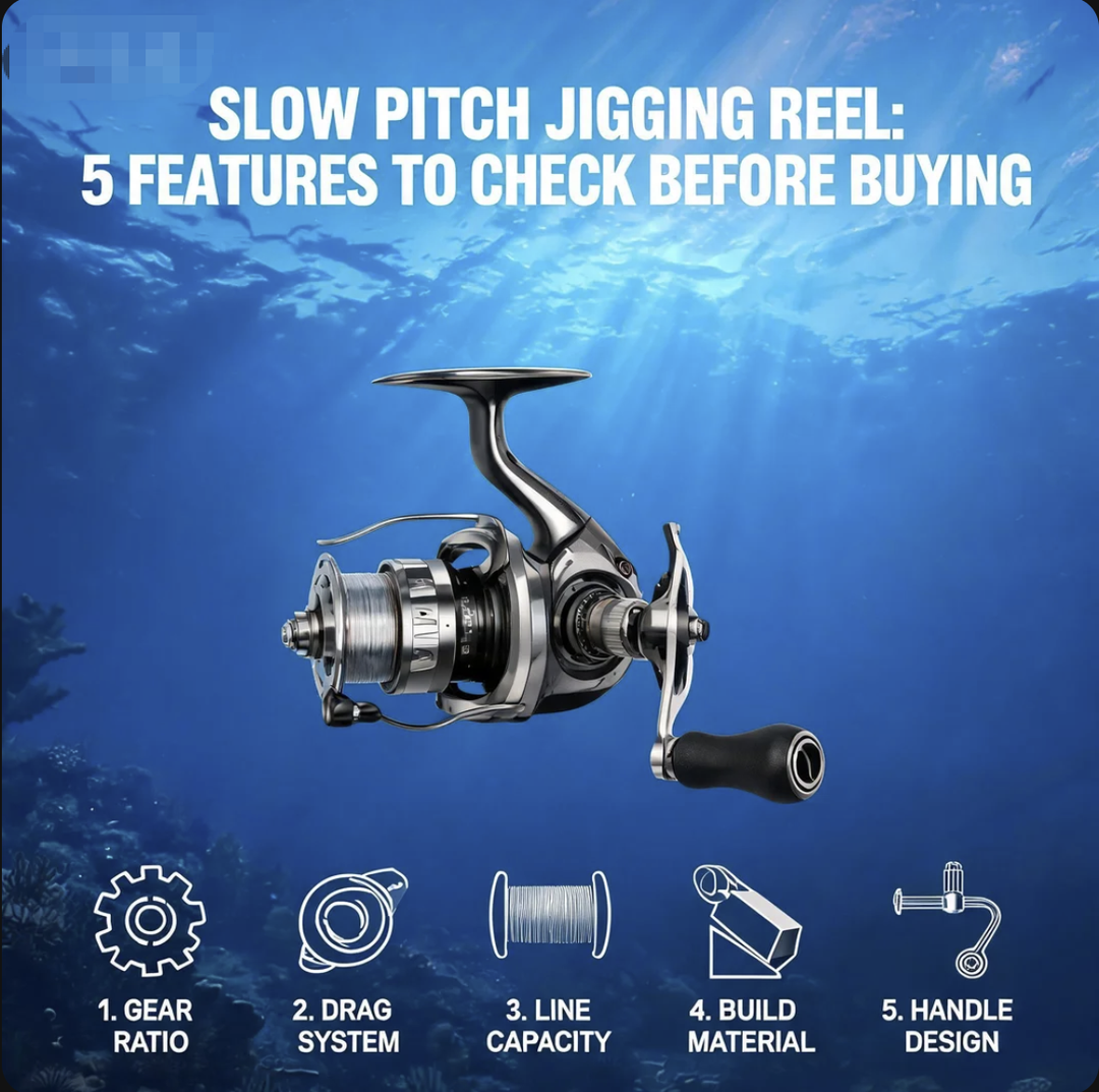 Slow Pitch Jigging Reel 5 Features to Check Before Buying