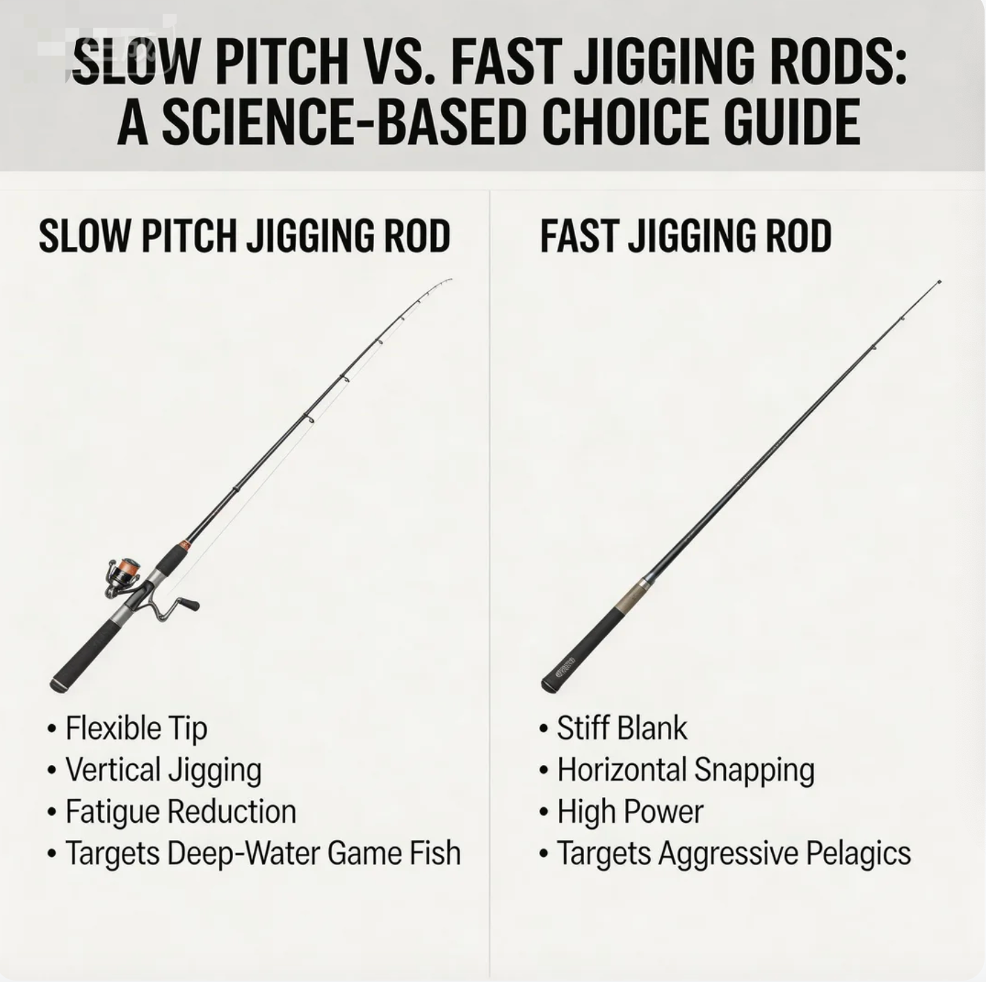 Slow Pitch vs. Fast Jigging Rods: A Science-Based Choice Guide ...