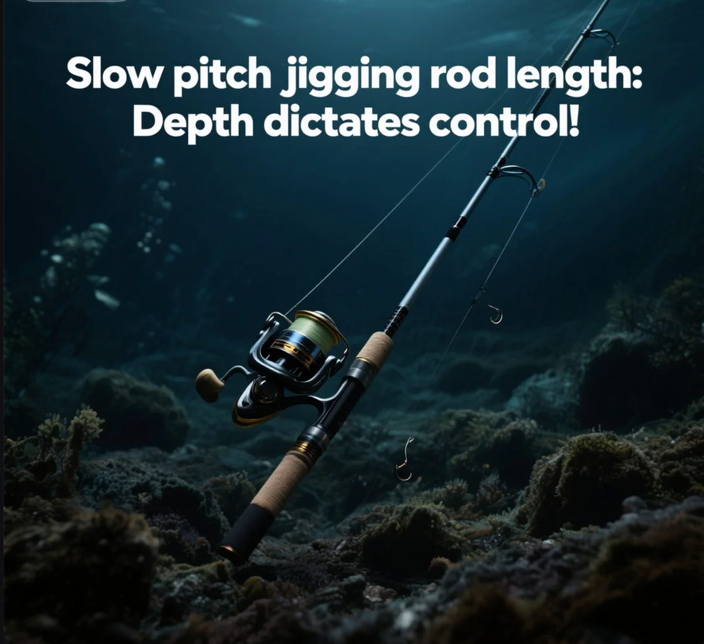 Slow pitch jigging rod length: Depth dictates control!