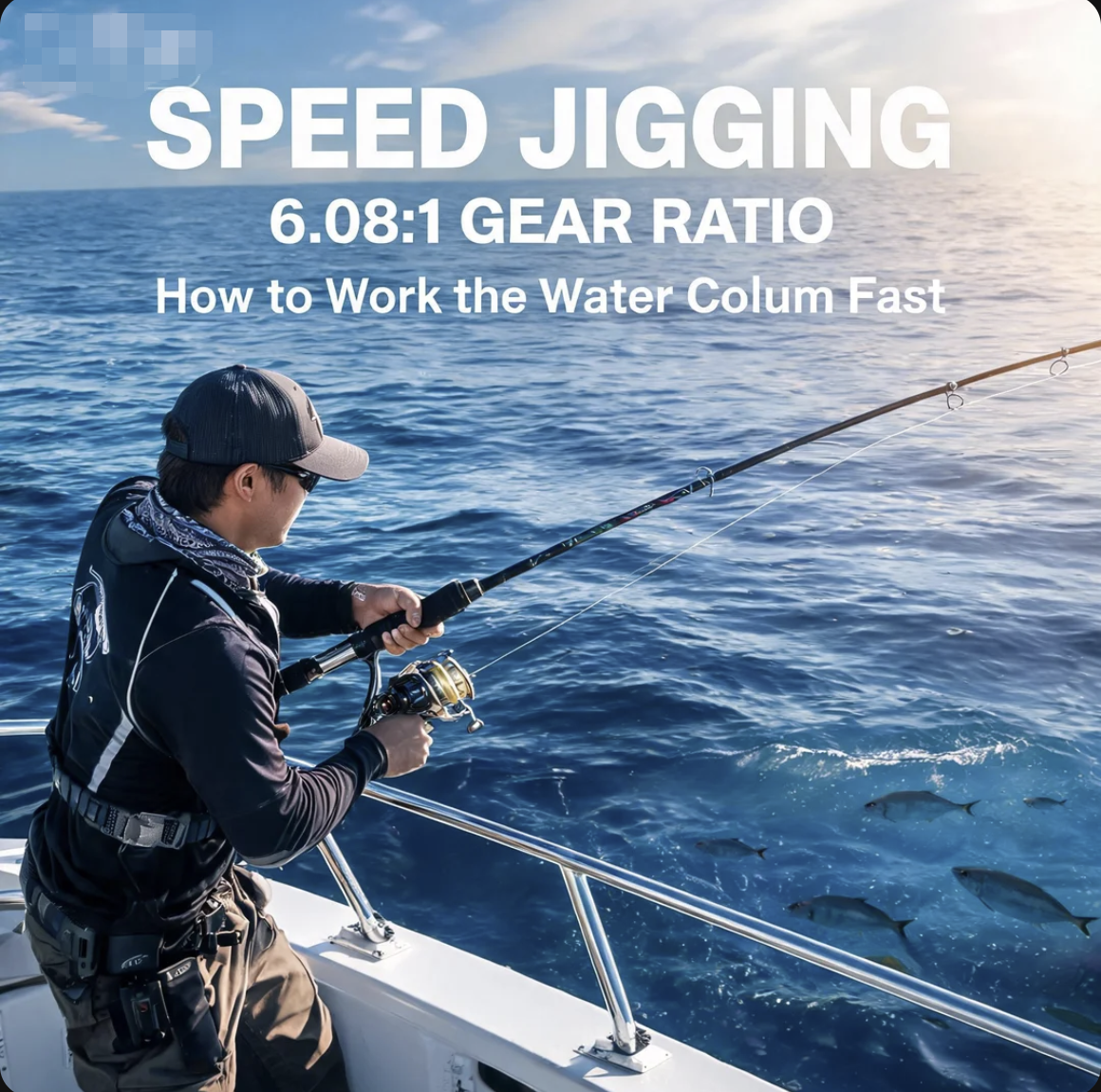 Speed Jigging with 6.08:1: How to Work the Water Column Fast
