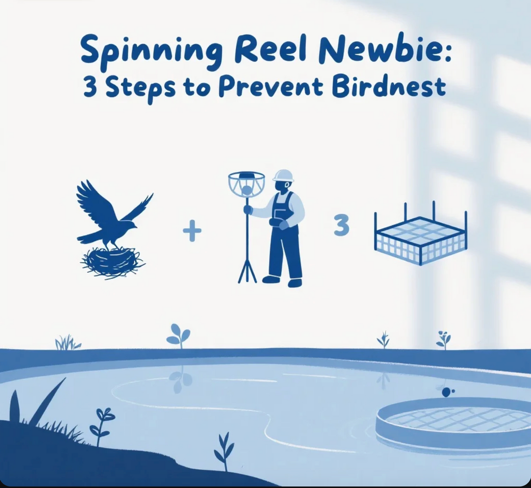 Spinning Reel Newbie: 3 Steps to Prevent Birdnest