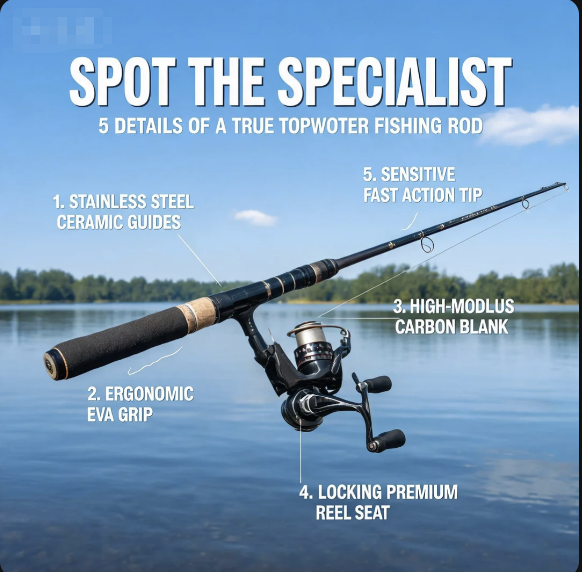 Spot the Specialist 5 Details of a True Topwater Fishing Rod