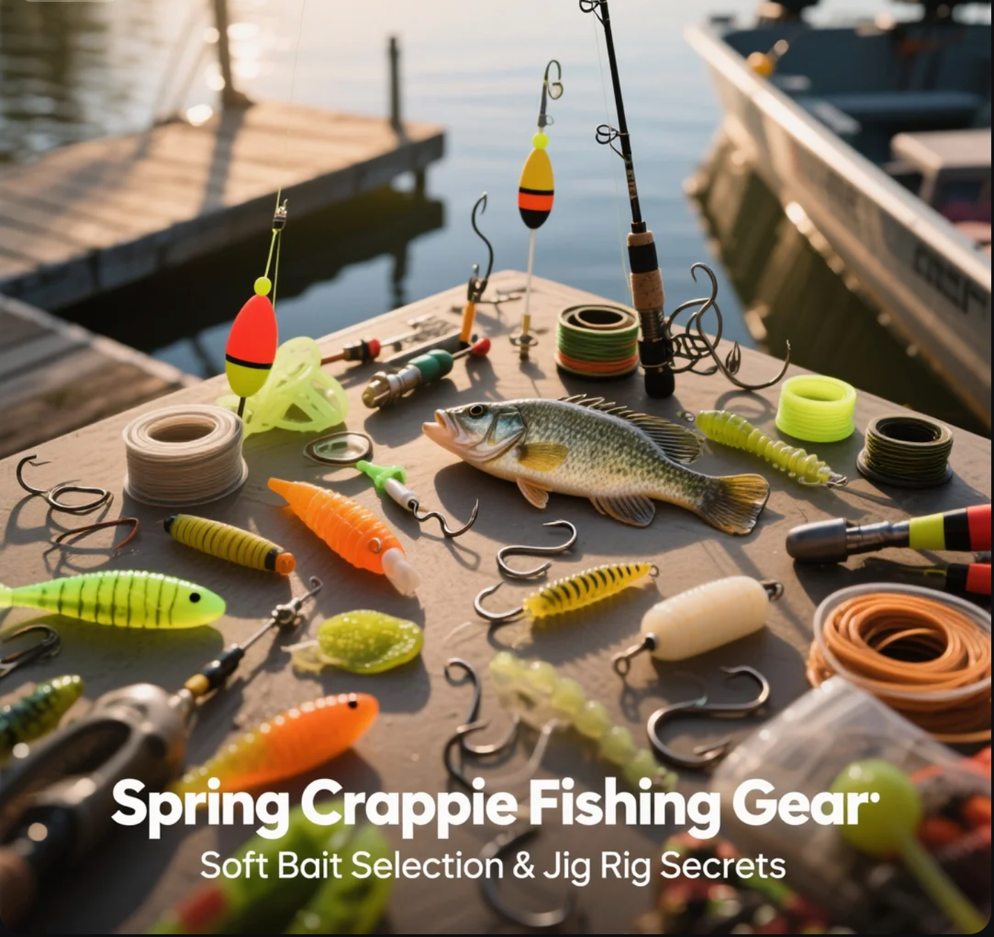 Spring Crappie Fishing Gear Soft Bait Selection & Jig Rig Secrets