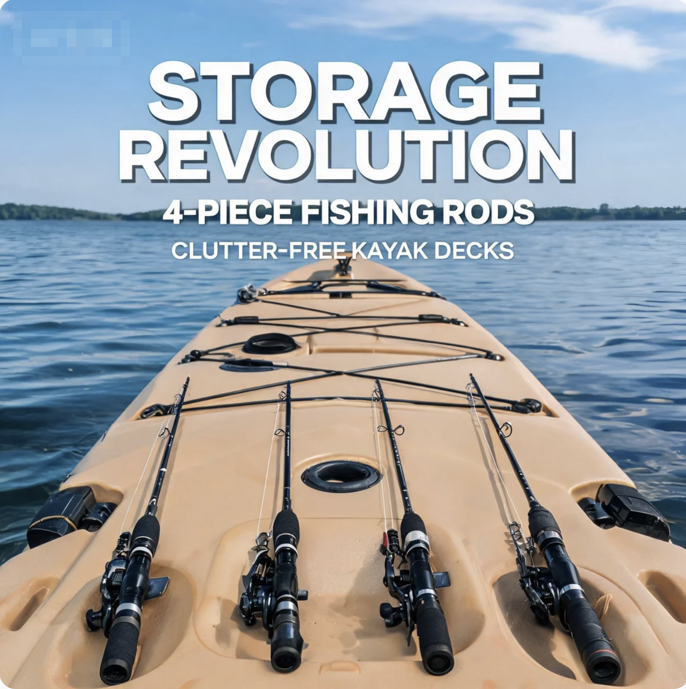 Storage Revolution: 4-Piece Fishing Rods for Clutter-Free Kayak Decks