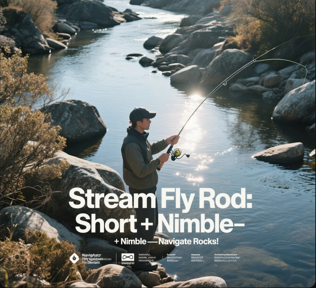 Stream Fly Rod: Short + Nimble—Navigate Rocks!