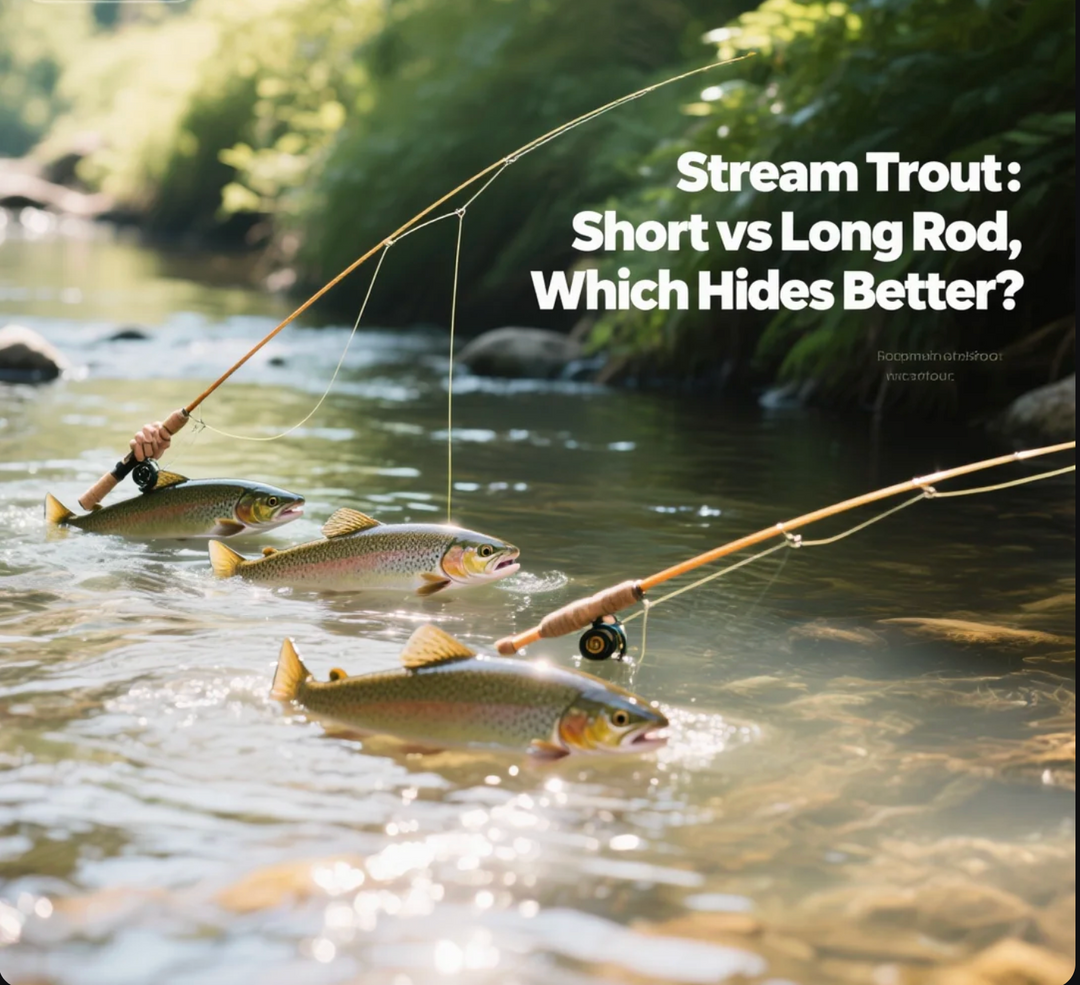 Stream Trout Short vs Long Rod, Which Hides Better?