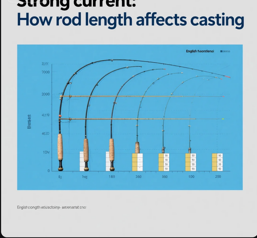 Strong current How rod length affects casting