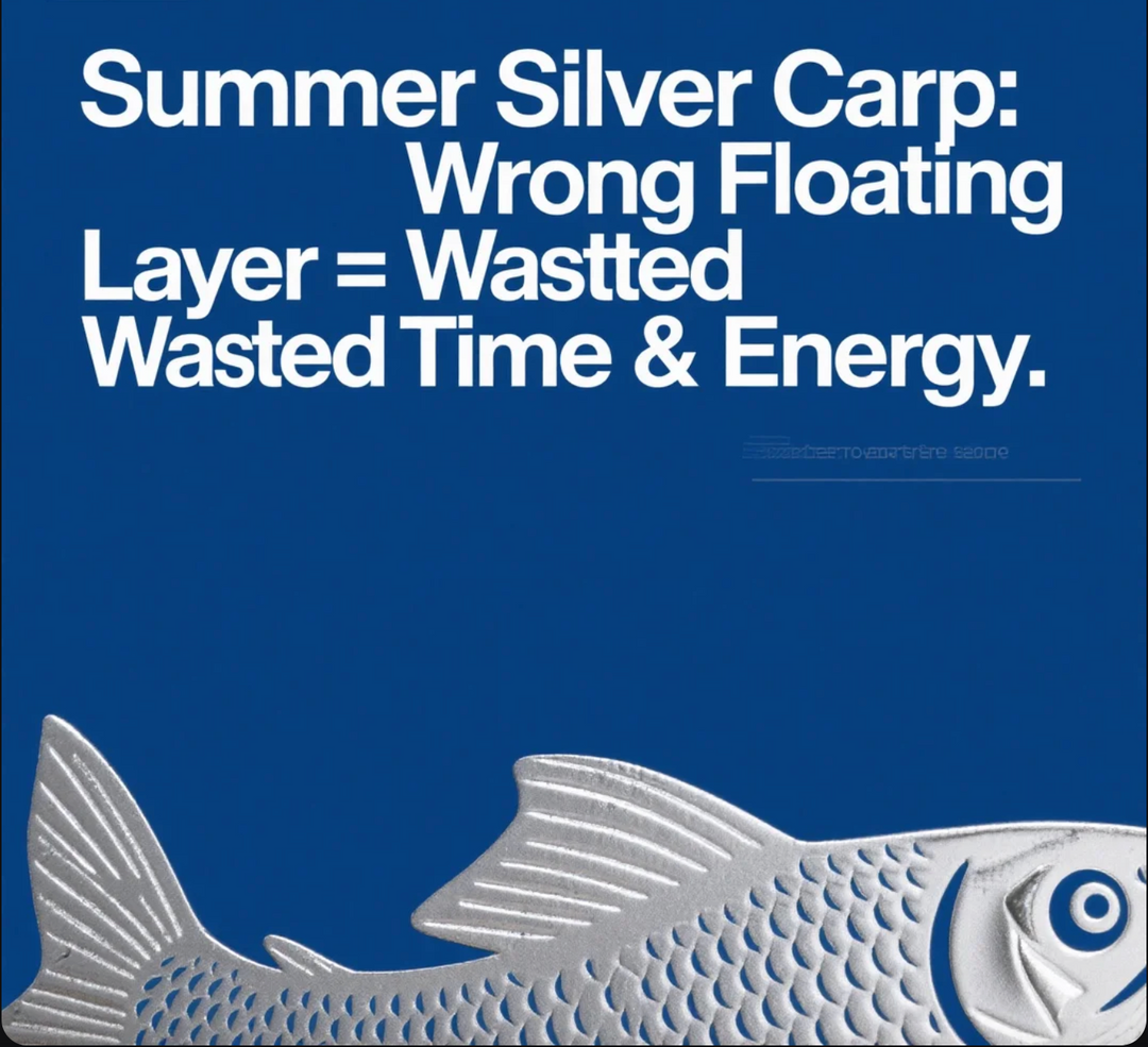 Summer Silver Carp Wrong Floating Layer = Wasted Time & Energy​