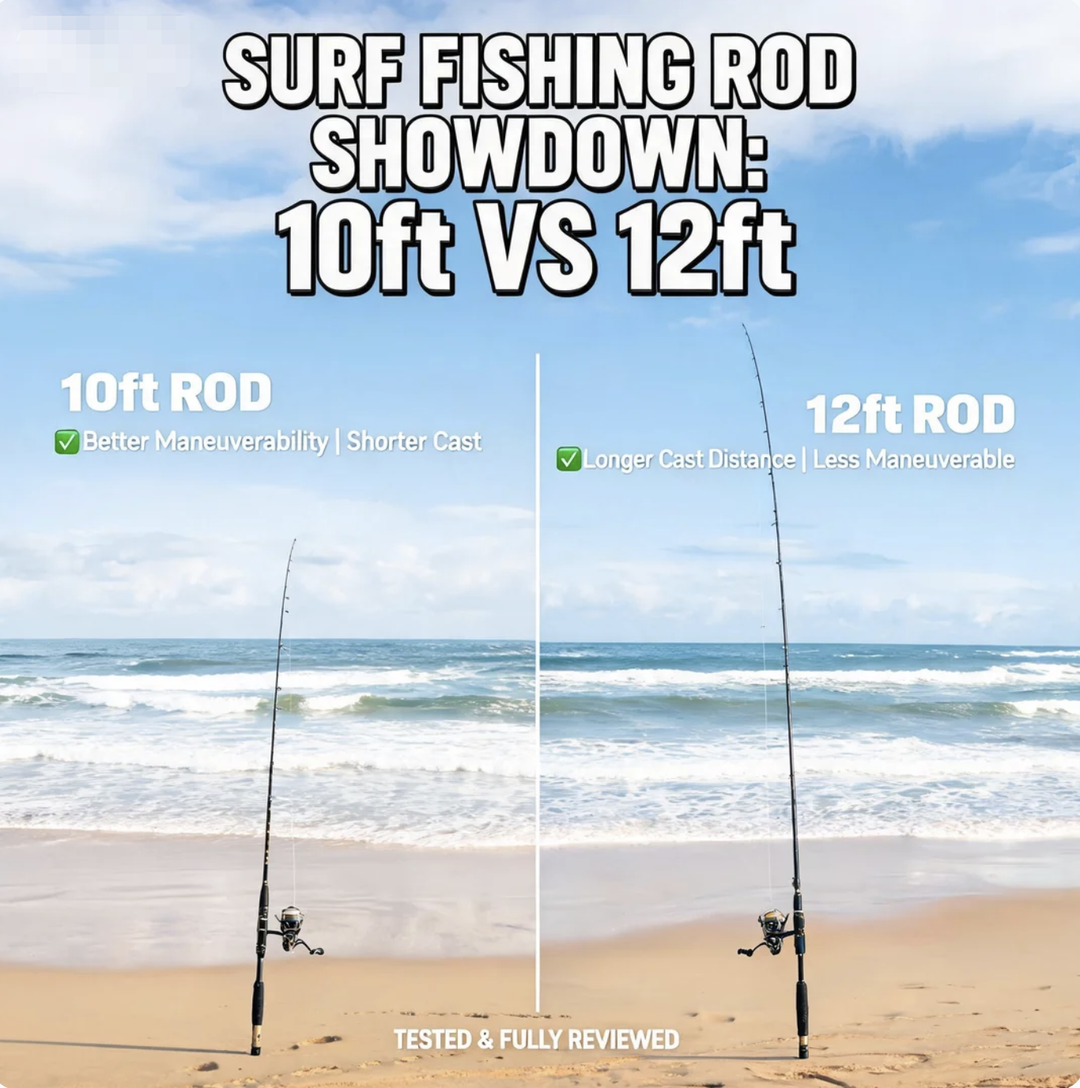 Surf Fishing Rod Length: 10ft vs 12ft Tested