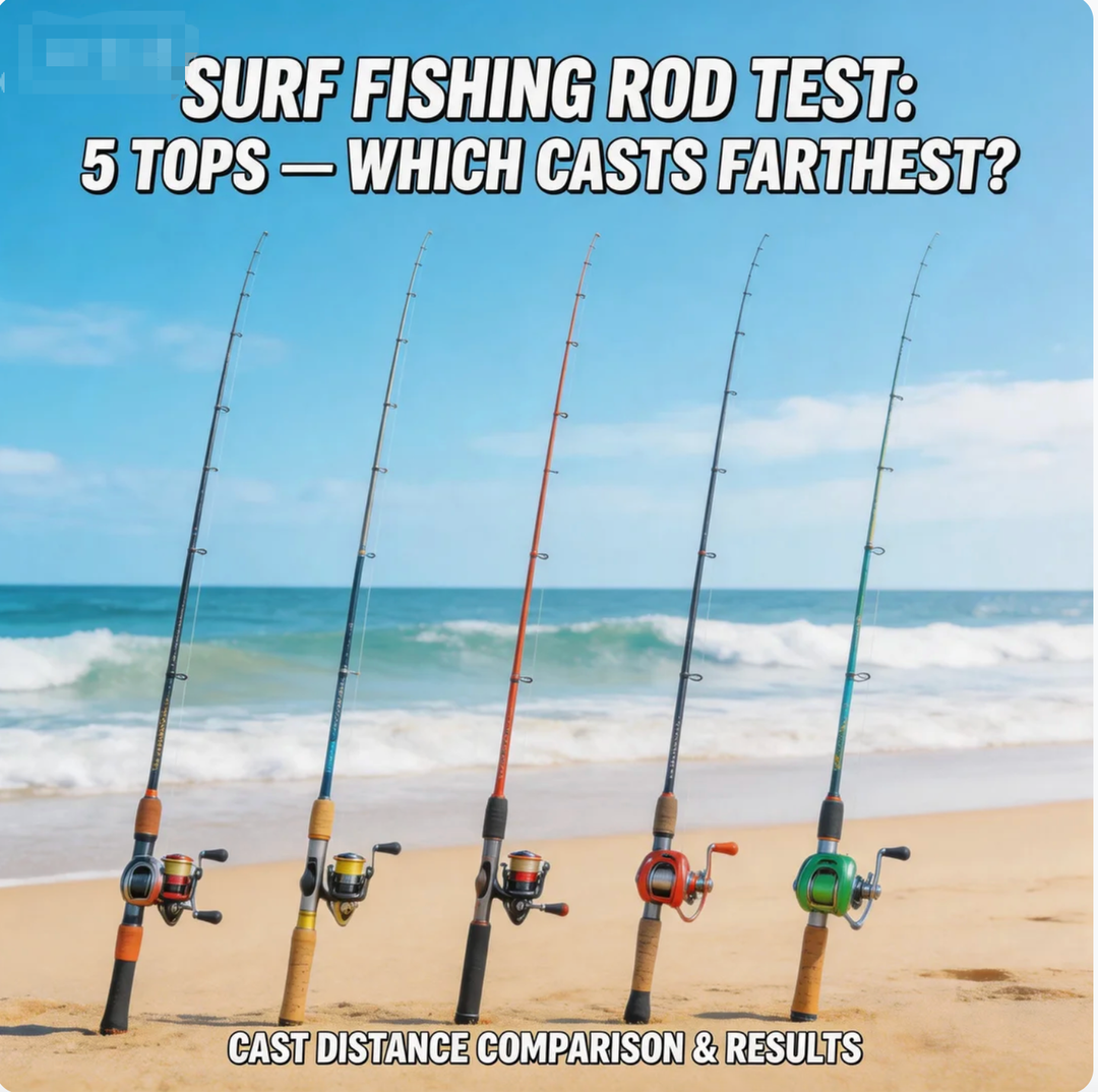 Surf Fishing Rod Test 5 Tops—Which Casts Farthest?