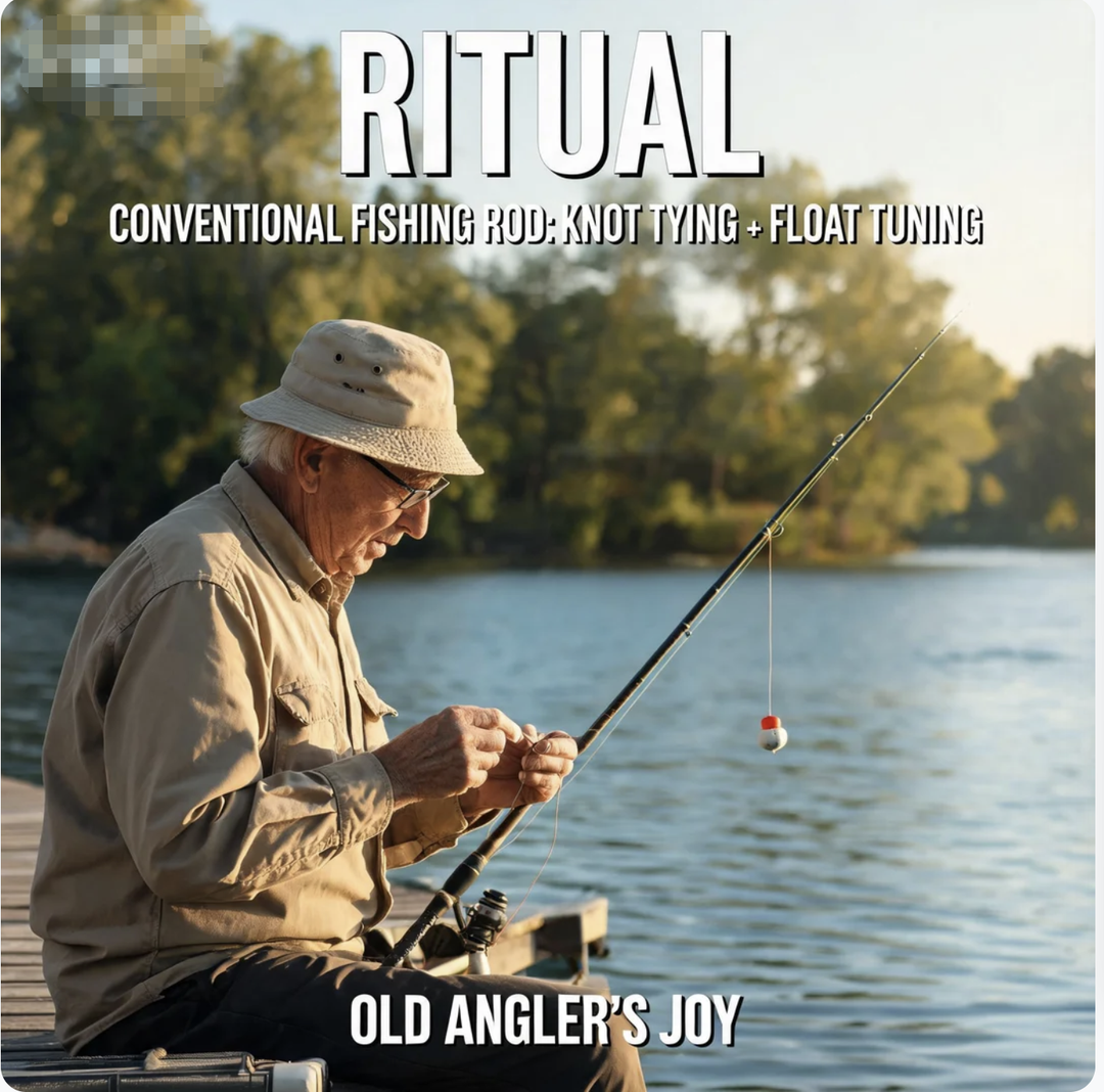 Conventional fishing Rod “Ritual”: Knot Tying + Float Tuning—Old Angler’s Joy
