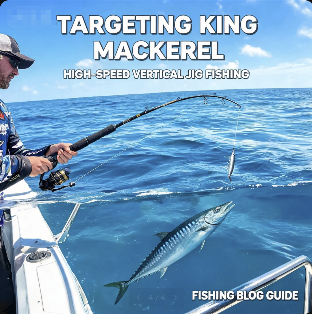 Targeting Kingfish (King Mackerel) with High-Speed Vertical Jig Fishing Rod