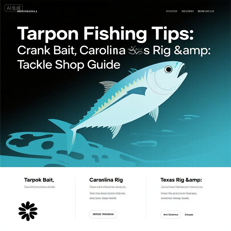 Tarpon Fishing Tips Crank Bait, Carolina Rig, Texas Rig & Tackle Shop Guide