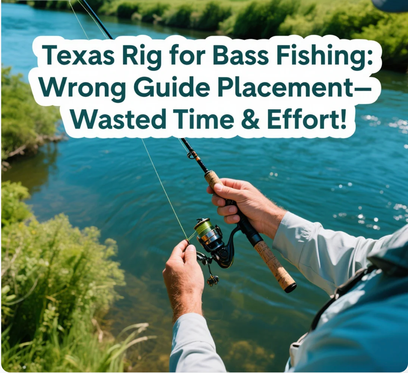 Texas Rig for Bass Fishing Wrong Guide Placement—Wasted Time & Effort！