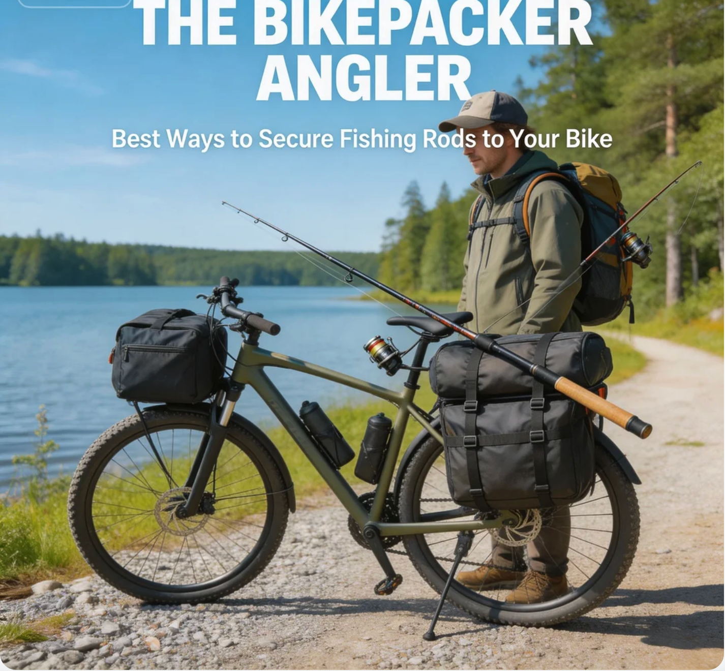 The Bikepacker Angler Best Ways to Secure Fishing Rods to Your Bike