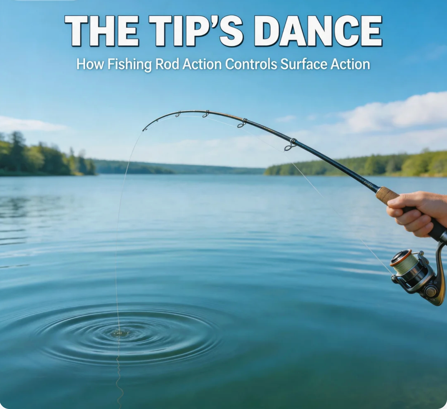 The Tip’s Dance How Fishing Rod Action Controls Surface Action