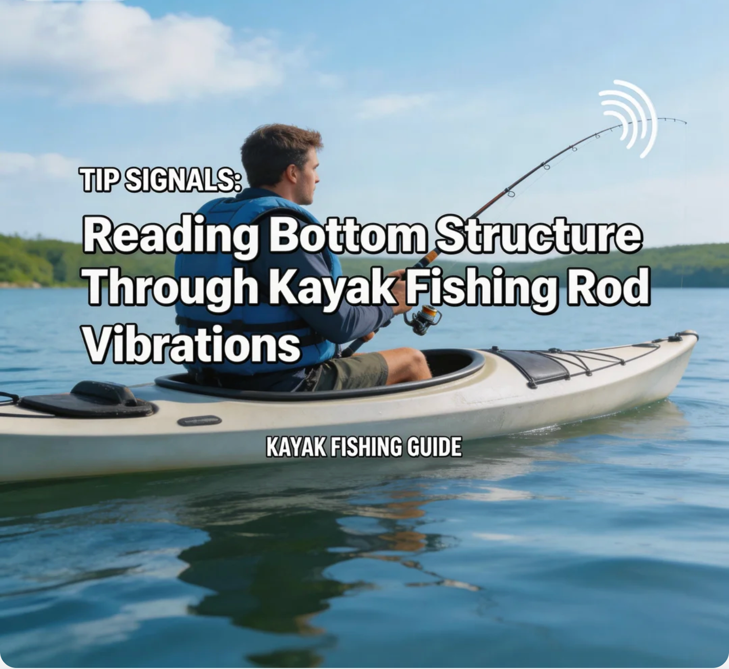 Tip Signals Reading Bottom Structure Through Kayak Fishing Rod Vibrations