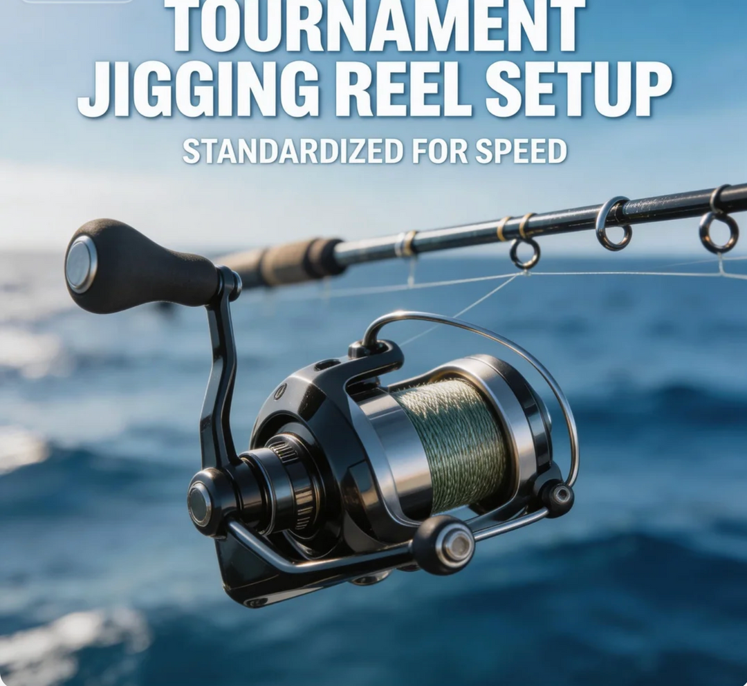 Tournament Jigging Reel Setup Standardized for Speed