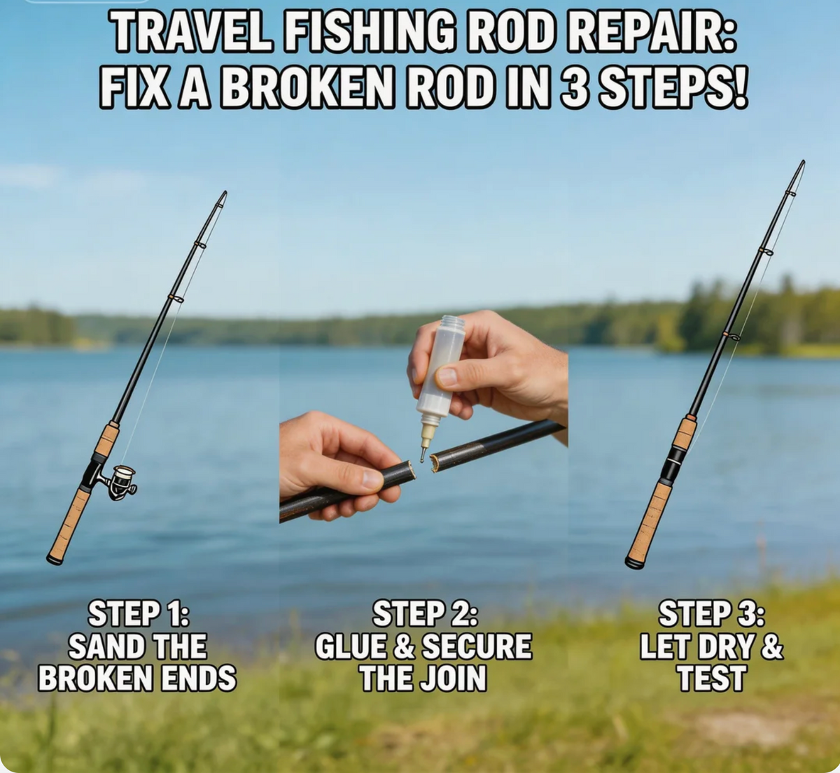 Travel Fishing Rod Repair: Fix a Broken One in 3 Steps! – Goofish® Rod ...