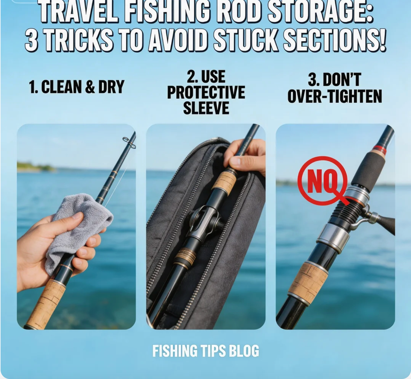 Travel Fishing Rod Storage 3 Tricks to Avoid Stuck Sections!