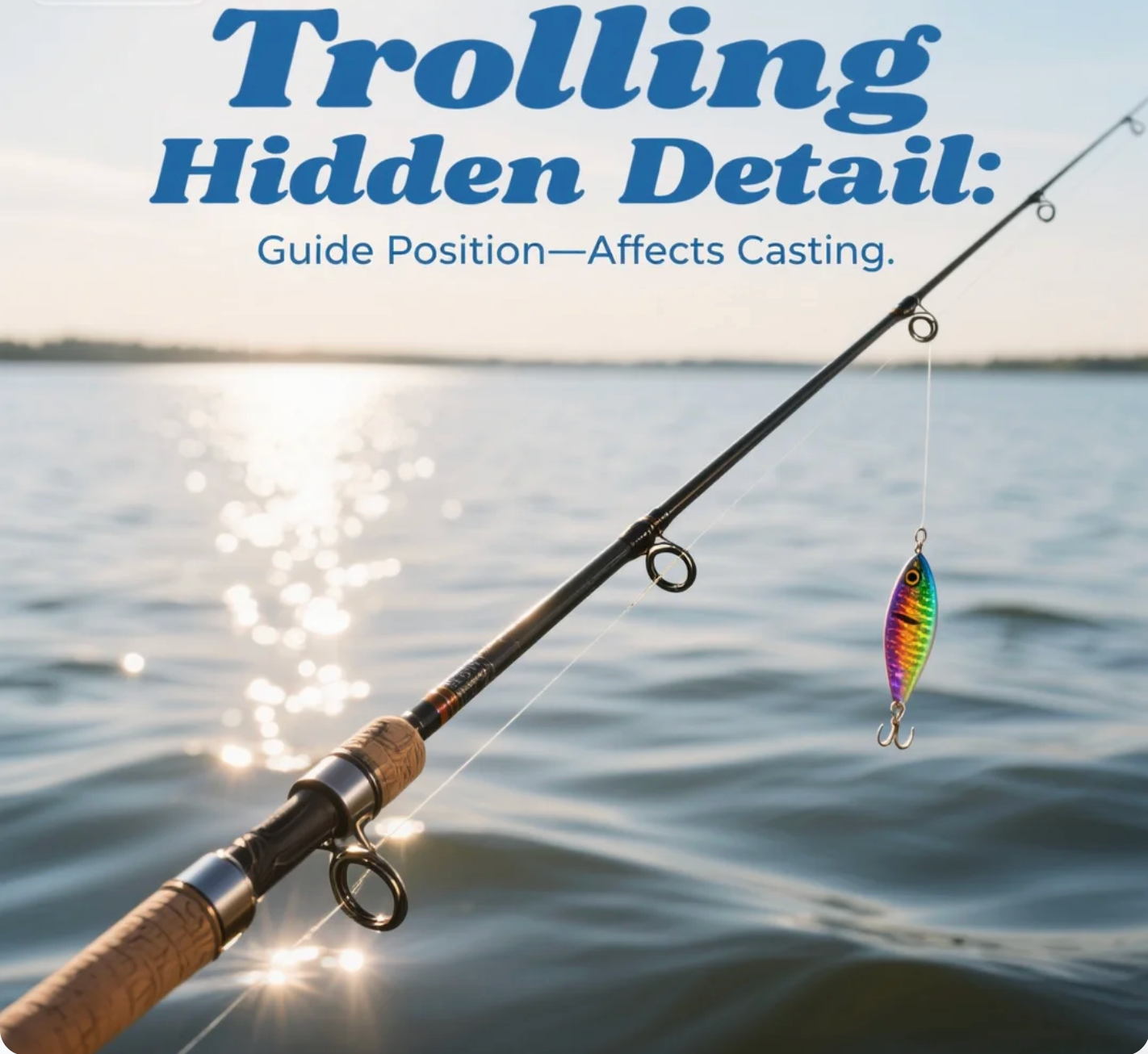 Trolling Fishing Rod Hidden Detail Guide Position—Affects Casting