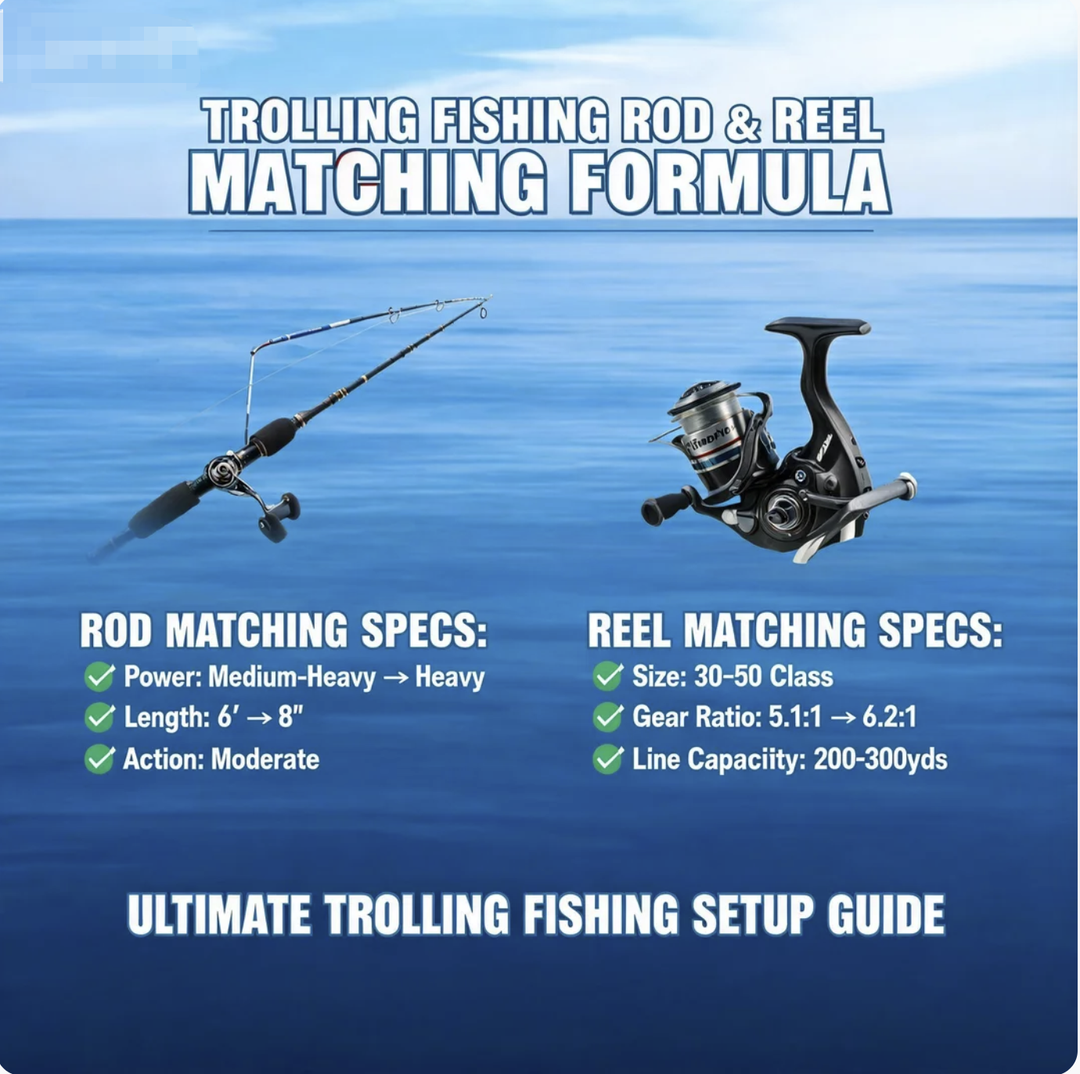 Trolling Fishing Rod & Reel Matching Formul