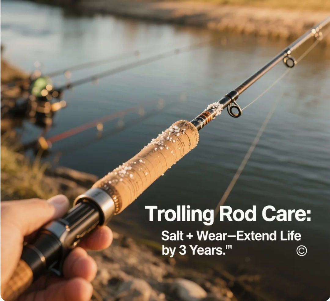 Trolling Rod Care Salt + Wear—Extend Life by 3 Years