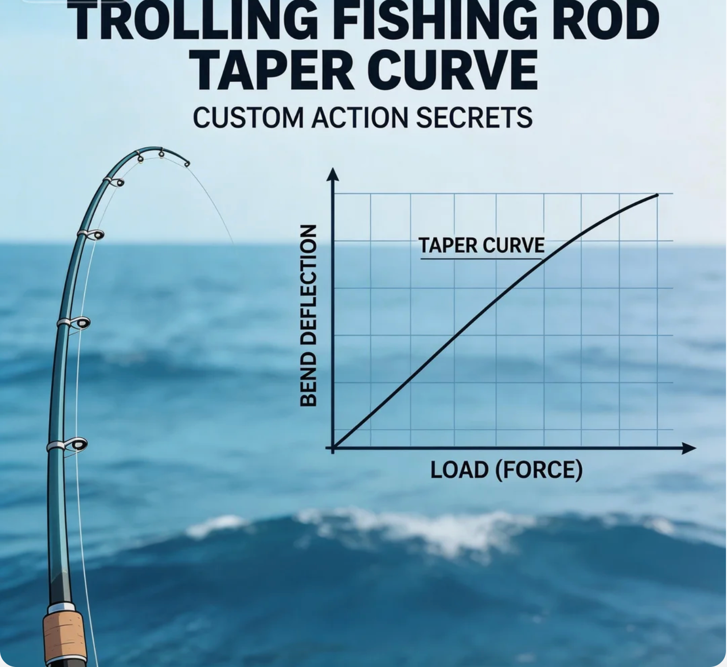 Trolling fishing Rod Taper Curve: Custom Action Secrets – Goofish® Rod ...