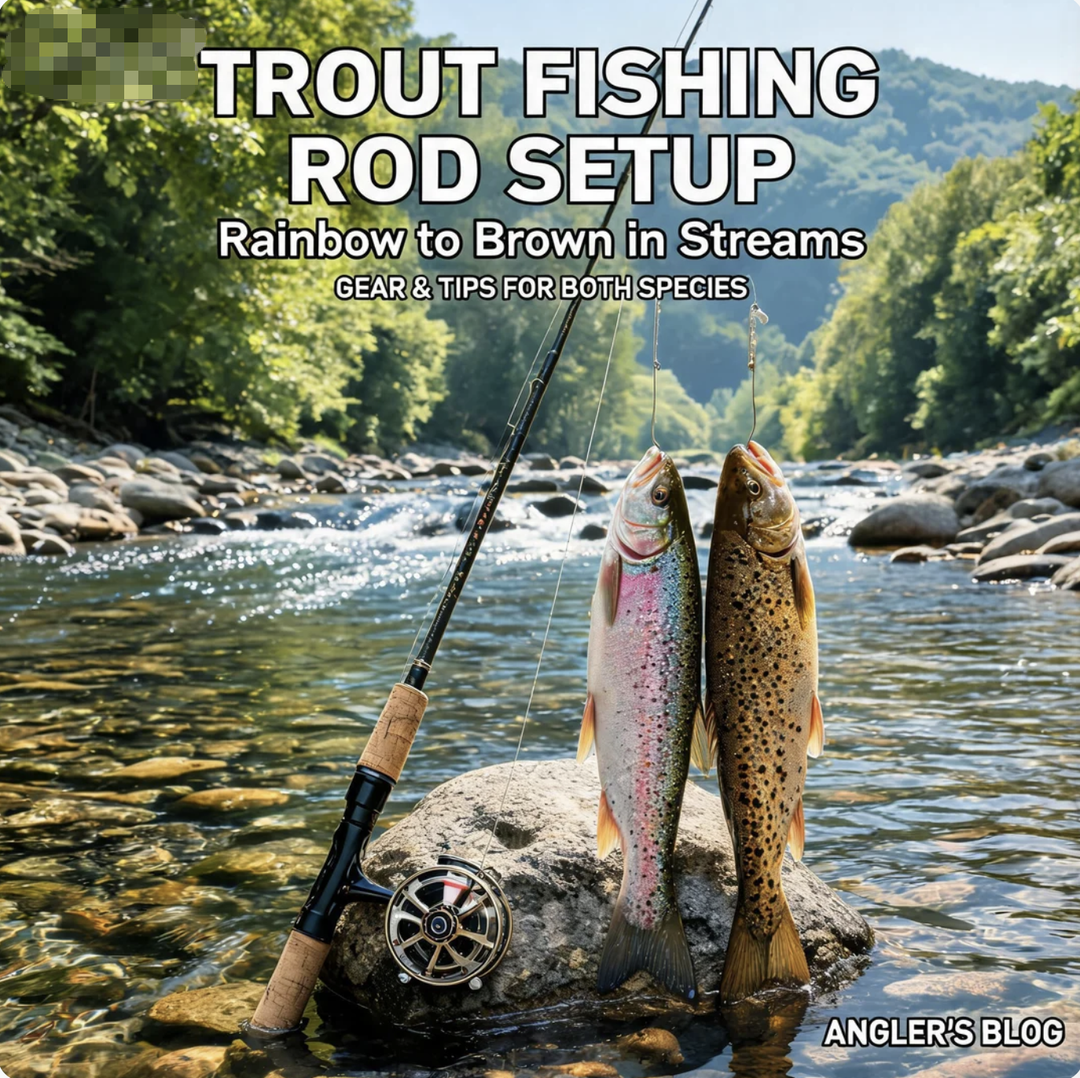 Trout Fishing Rod Setup: Rainbow to Brown in Streams
