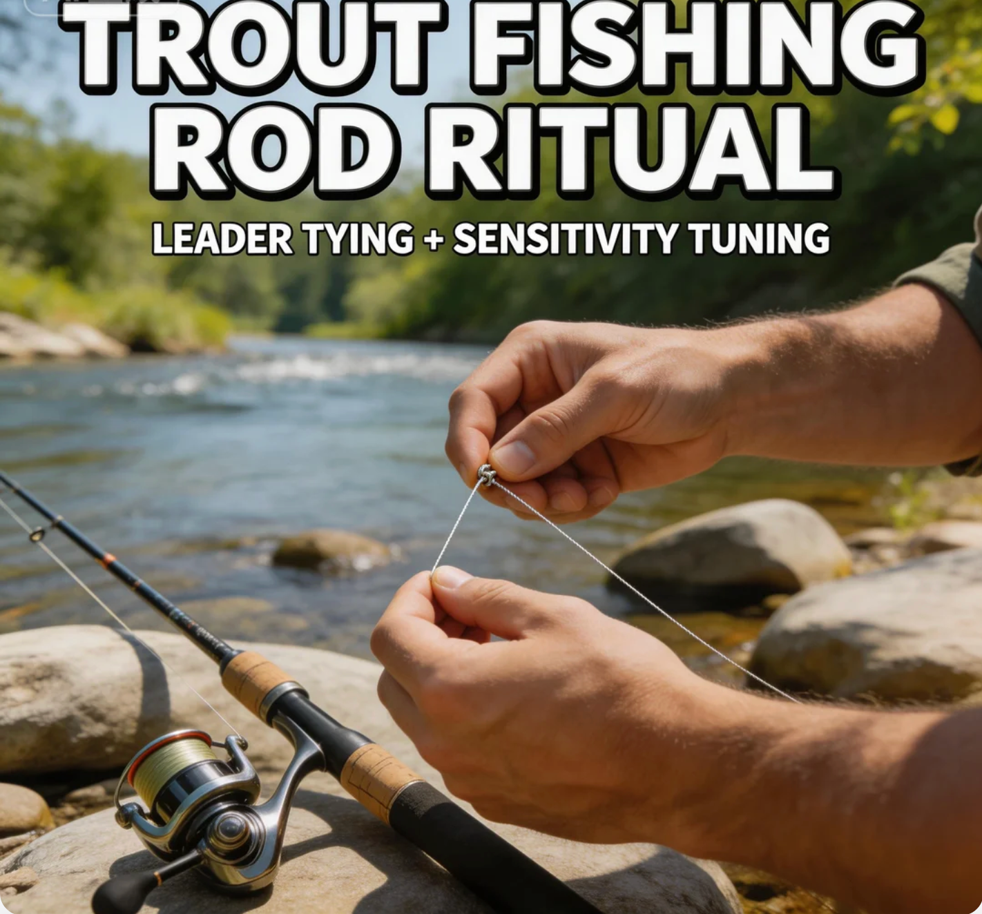 Trout fishing Rod Ritual Leader Tying + Sensitivity Tuning