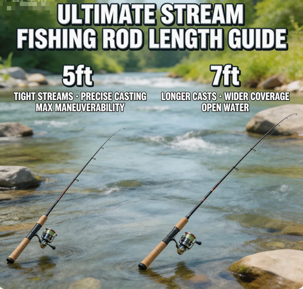 Ultimate Stream Fishing Rod Length Guide: 5ft vs 7ft – Goofish® Rod ...