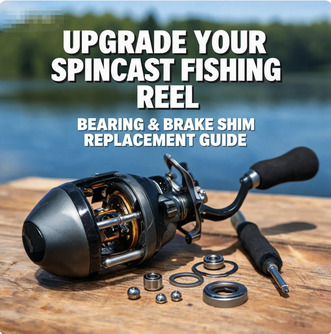 Upgrade Your Spincast Fishing Reel: Bearing & Brake Shim Replacement Guide
