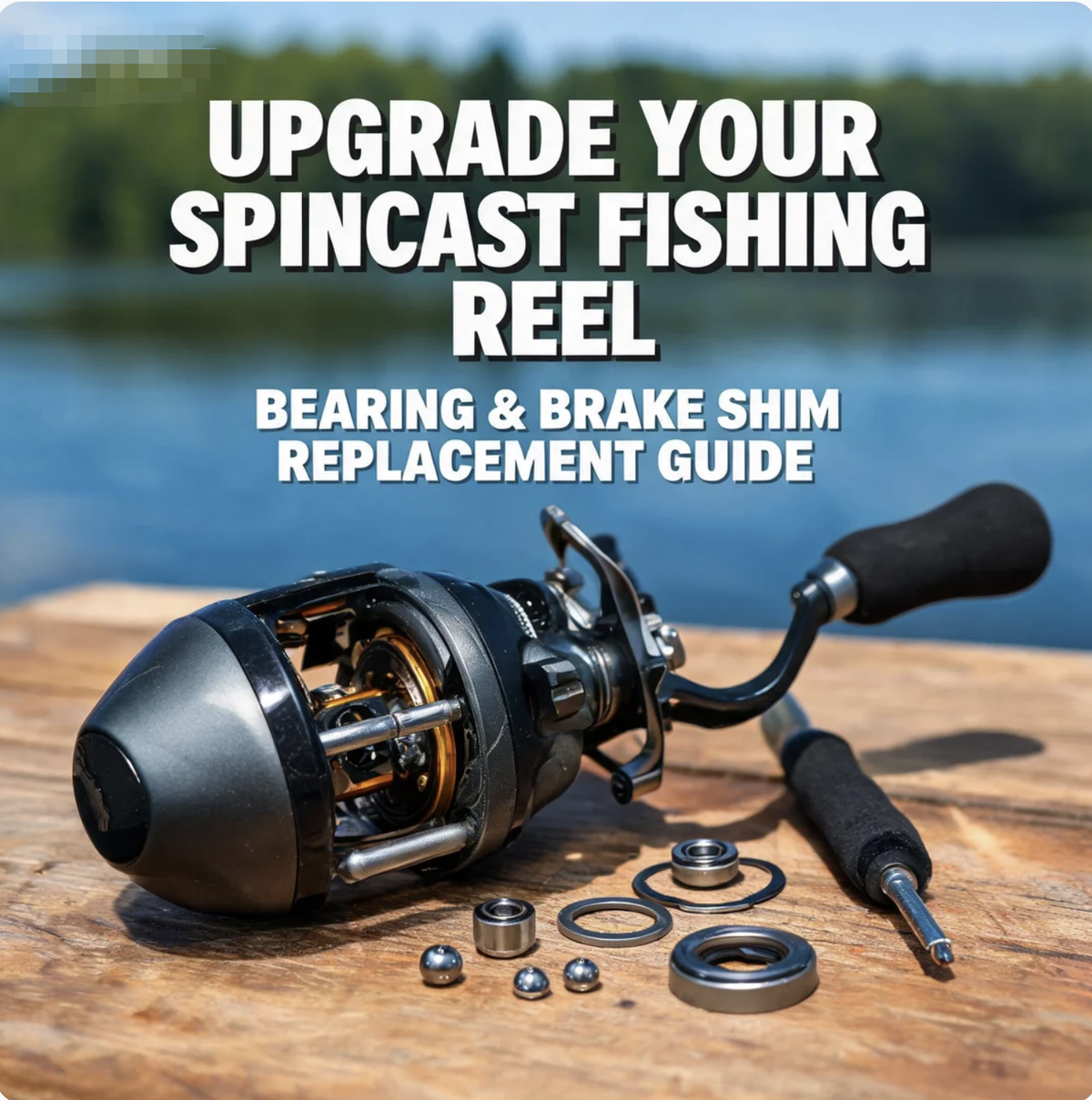 Upgrade Your Spincast Fishing Reel: Bearing & Brake Shim Replacement Guide