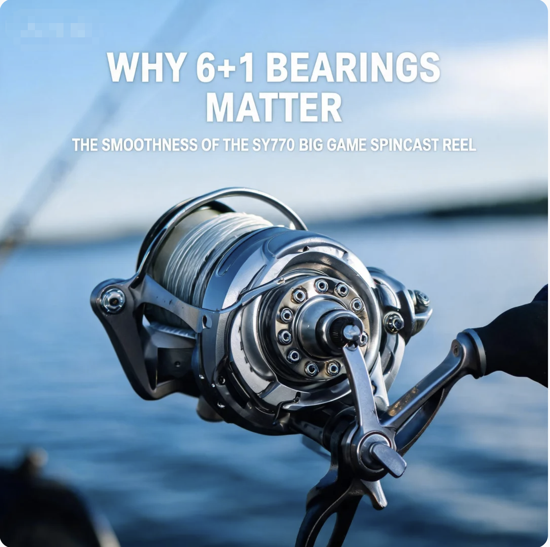 Why 6+1 Bearings Matter: The Smoothness of the SY770 Big Game Spincast Reel