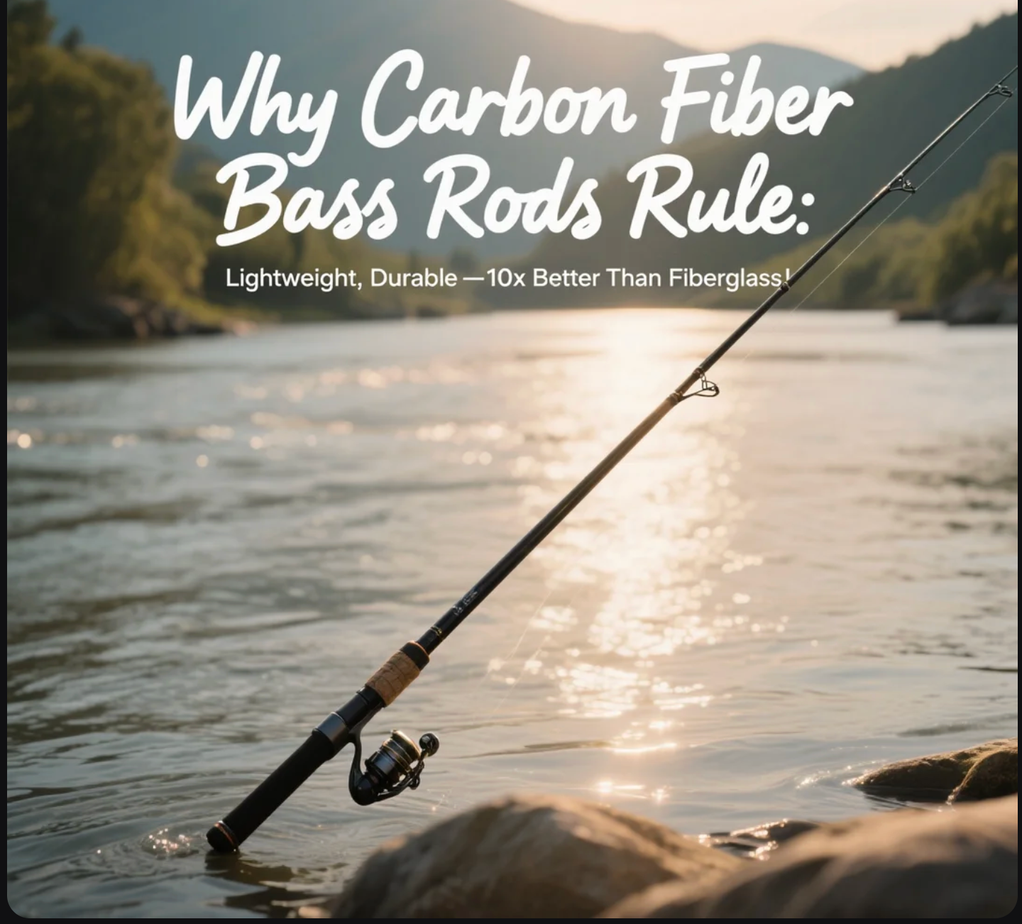 Why Carbon Fiber Bass Rods Rule Lightweight, Durable—10x Better Than Fiberglass！