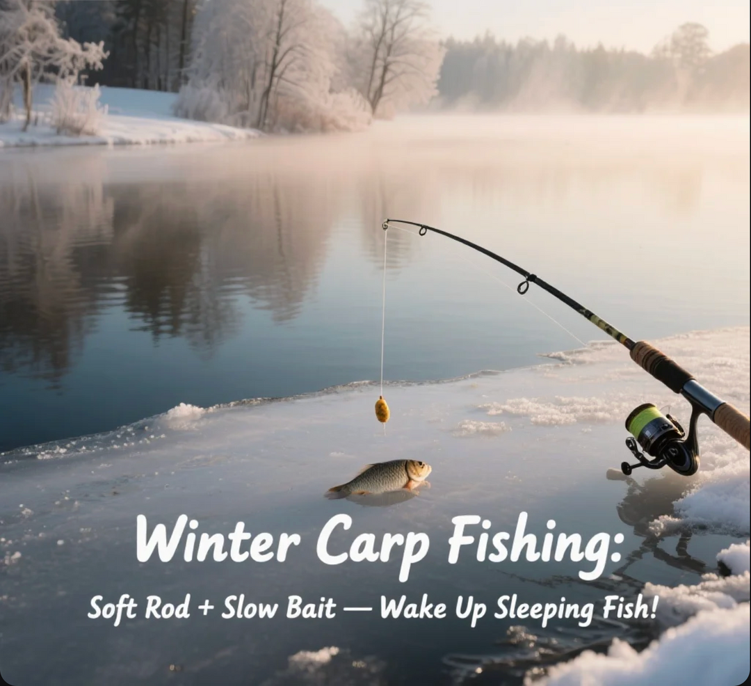Winter Carp Fishing Soft Rod + Slow Bait—Wake Up Sleeping Fish!