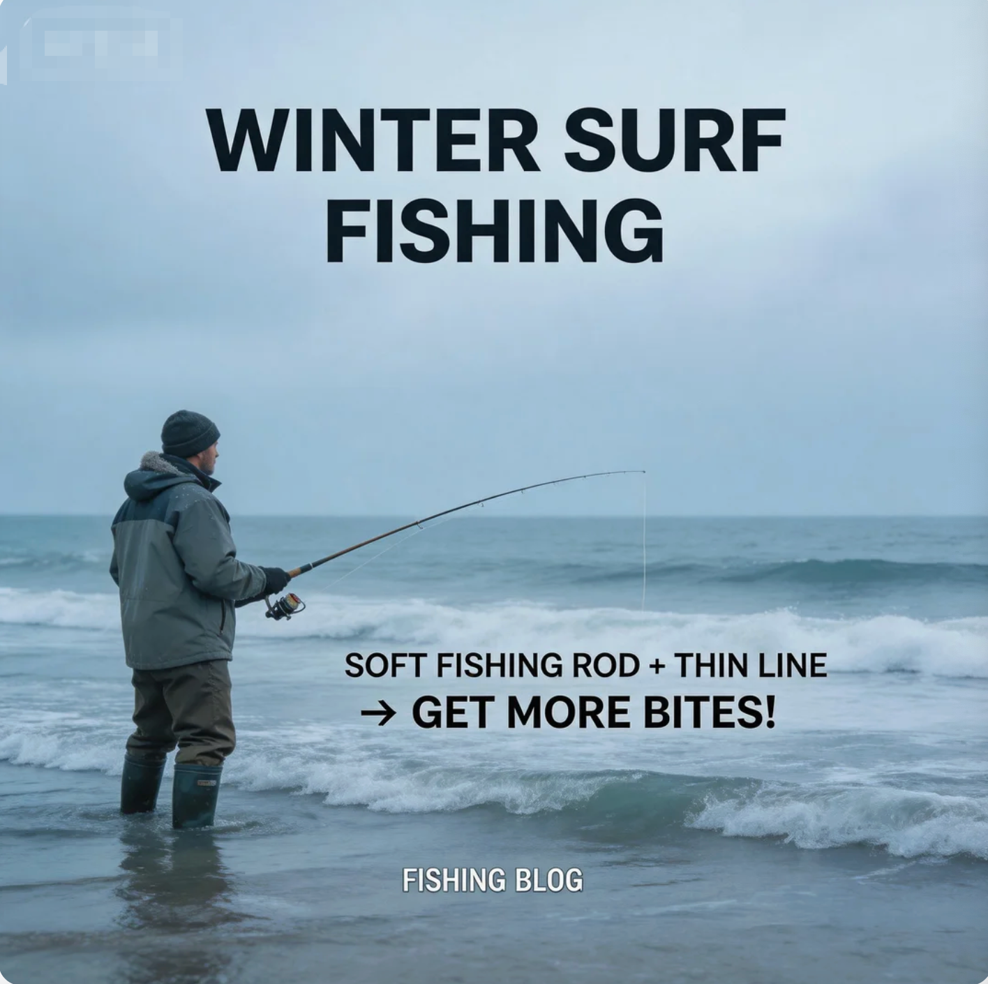 Winter Surf Fishing Soft Fishing Rod + Thin Line—Get Bites!