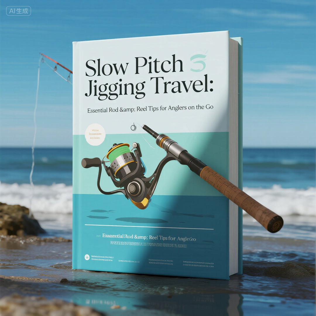 slow pitch jigging reel closeup