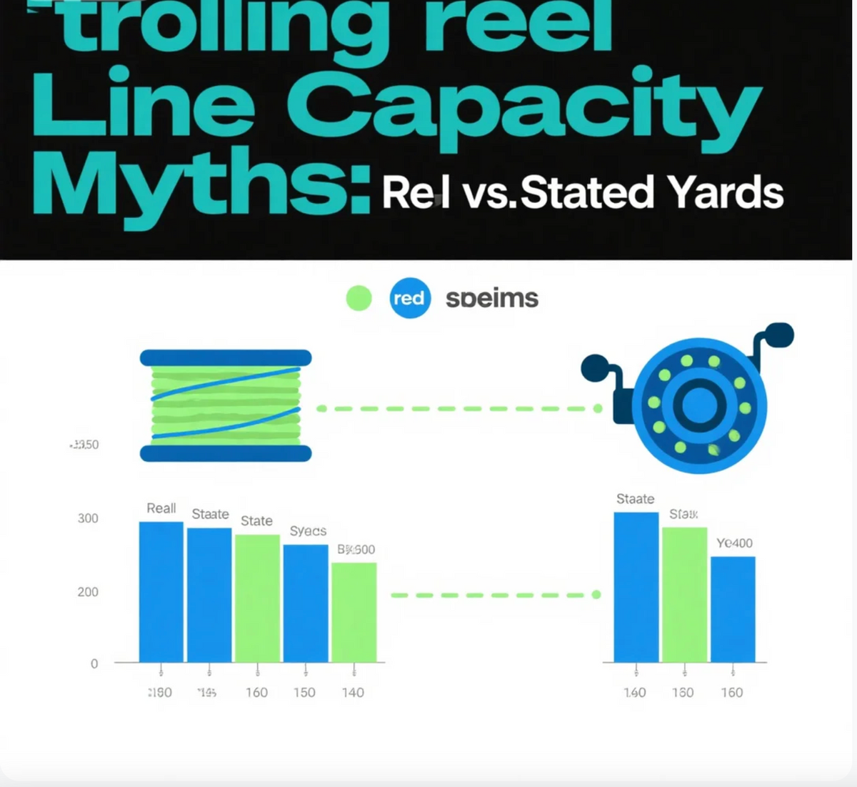 Open Line Capacity trolling reel Line Capacity Myths: Real vs. Stated Yards – Goofish® Rod ...