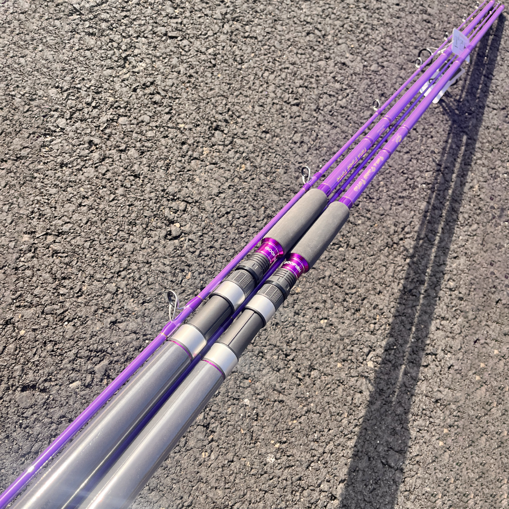 GOOFISH® Purple Diamond Light Popping Pole-9.2'(approx 280cm) 2 Piece Solid Nano Tip Japan Fuji Saltwater Popping Spinning Rod