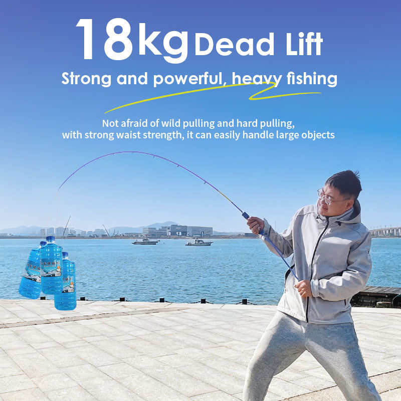 18kg deal lift test for goofish purple light jigging rod