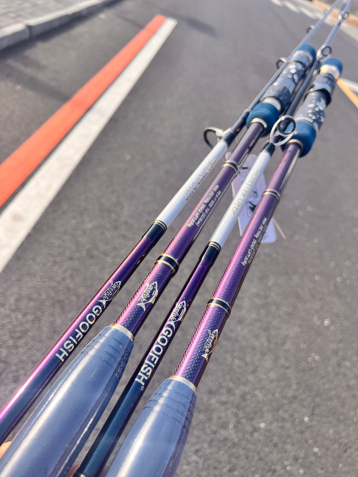 GOOFISH® MONSTER DEEP-7ft(213cm) Length PE4-7 Jig 200-700g Japan FUJI Solid Nano Jigging Rod