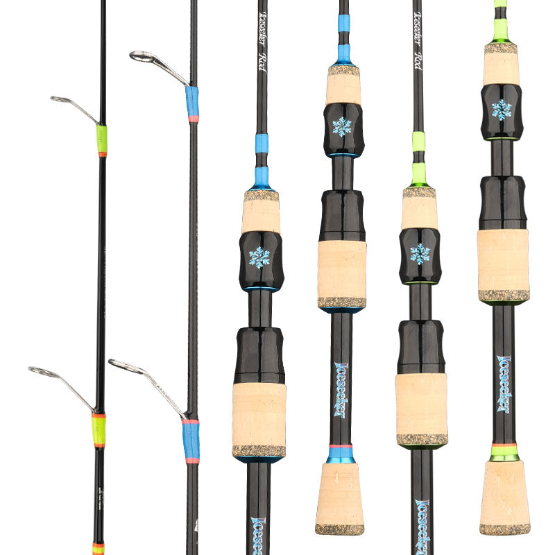 Fast action ice jigging rod